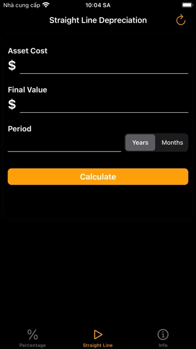 Depreciation Calculator - Calc Screenshots
