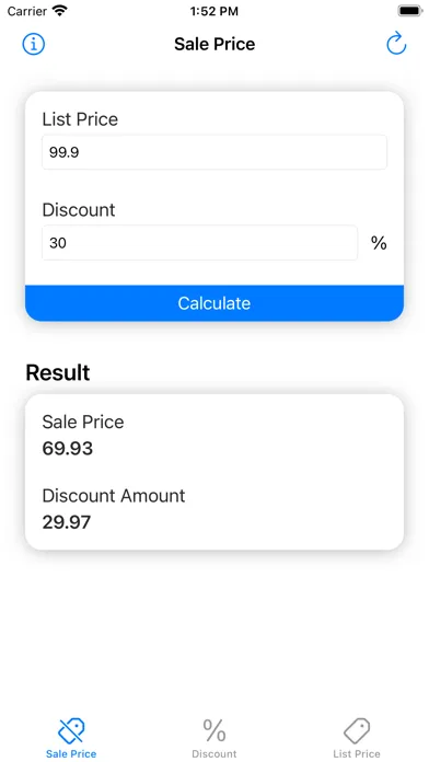 Capturas de pantalla de Discount Calculator - Percent