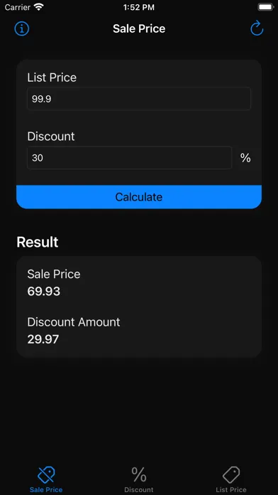 Capturas de pantalla de Discount Calculator - Percent