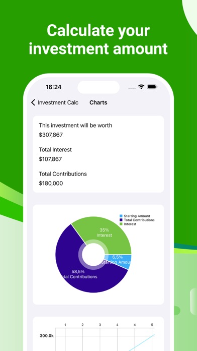 Capturas de tela do Investment Calculator - Calc