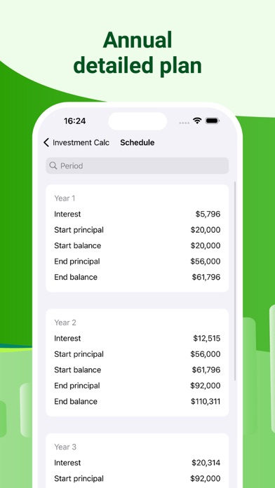 Capturas de tela do Investment Calculator - Calc