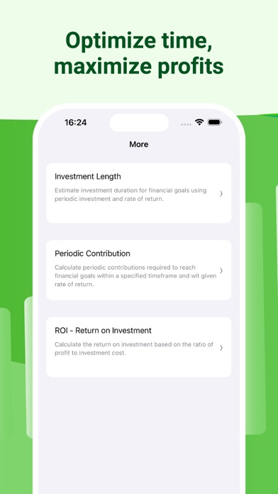 Capturas de tela do Investment Calculator - Calc