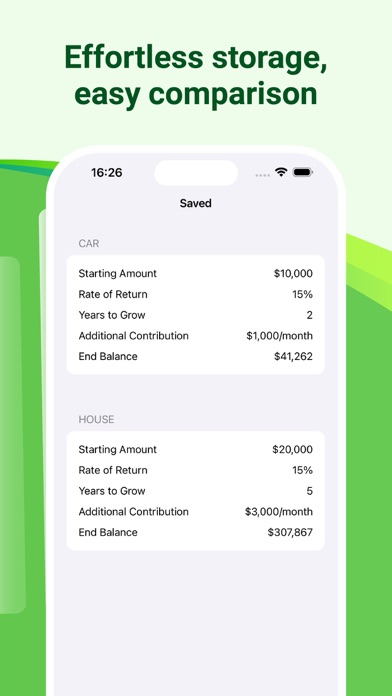 Capturas de tela do Investment Calculator - Calc