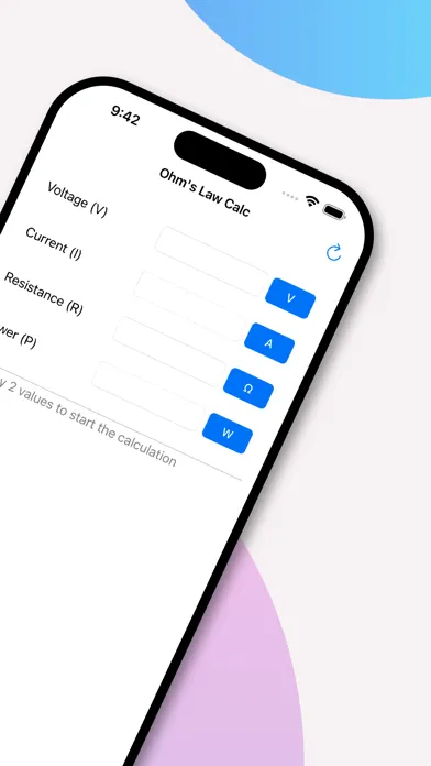 Captures d'écran de Ohm's Law Calculator