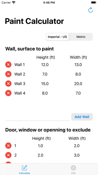 Paint Calculator - Estimator স্ক্রিনশট