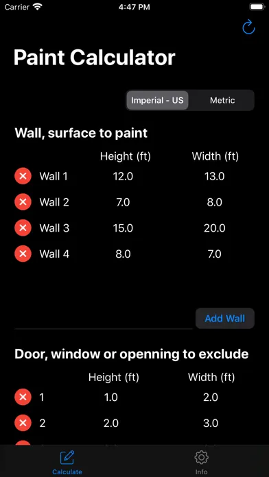 Paint Calculator - Estimator স্ক্রিনশট