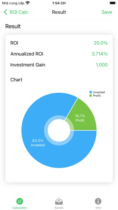 ROI Calculator - Calc Ekran Görüntüleri