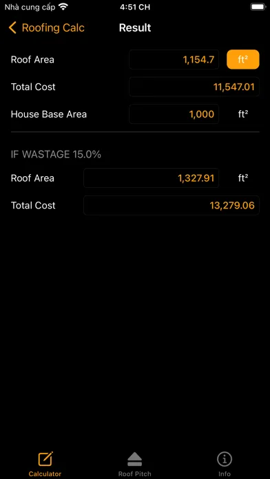 Roof Calculator: Pitch, Angle Screenshots