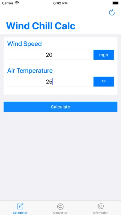 Wind Chill Calculator - Calc Ekran Görüntüleri