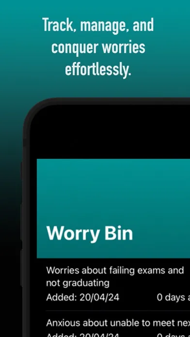 Ảnh chụp màn hình của Worry Bin