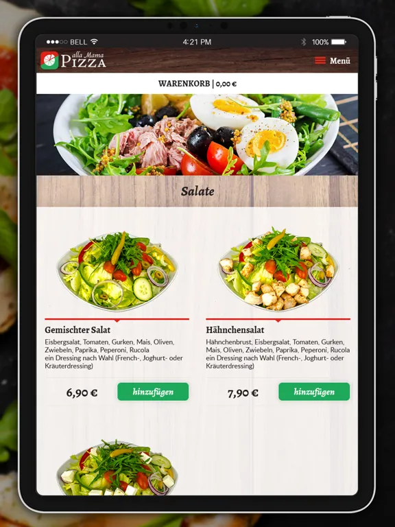 Скриншоты Pizza alla Mama Hamburg iPad 
