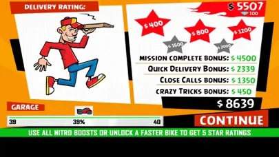 Bike Rider Pizza Delivery Game سکرین شاٹس