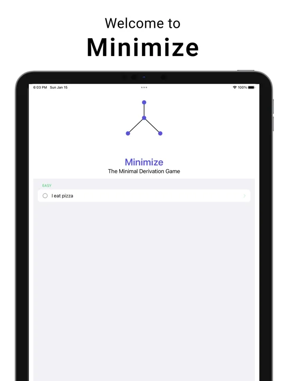 Minimize: Syntax Puzzles iPad  Screenshots