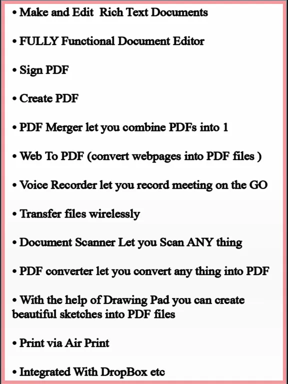Write Document for Microsoft iPad  Screenshots
