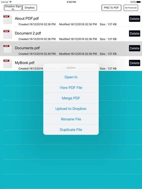 Convert Image to PDF - PDF iPad  Screenshots