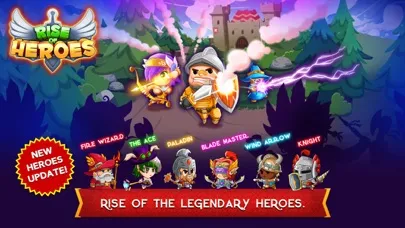 Tangkapan skrin Rise of Heroes