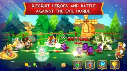 Tangkapan skrin Rise of Heroes
