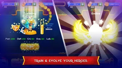 Tangkapan skrin Rise of Heroes