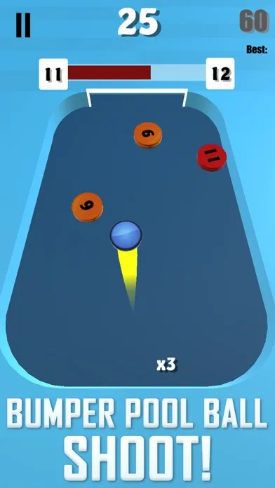 Ảnh chụp màn hình của Bumper Pool Ball Shoot !