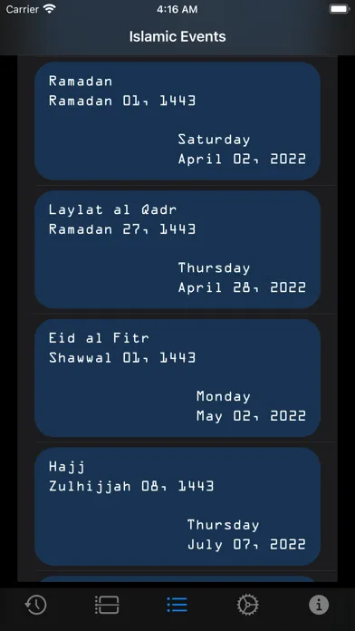 Capturas de pantalla de Prayer Timings by dnzh