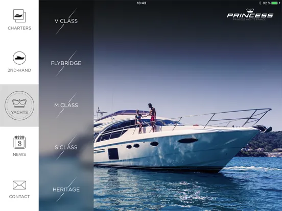 Ảnh chụp màn hình của Princess Yachts France iPad 
