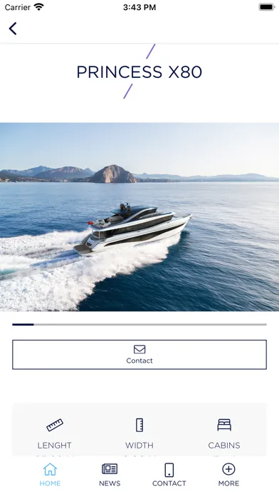 Ảnh chụp màn hình của Princess Yachts France