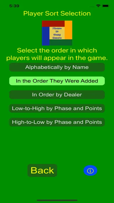 Zrzuty ekranu Phase 10 Easy Score