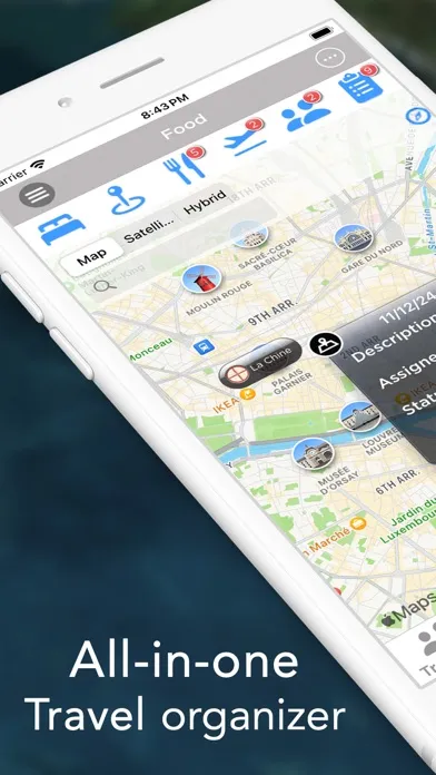 ภาพหน้าจอของ Pro Travel Planner