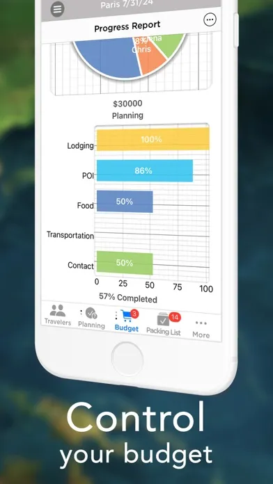 ภาพหน้าจอของ Pro Travel Planner