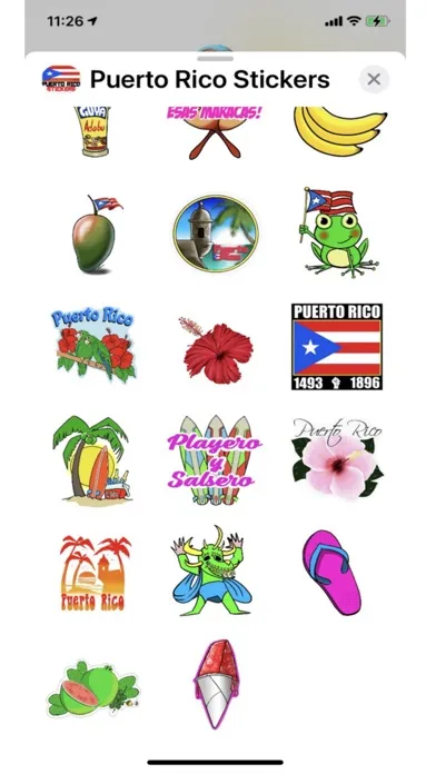 Screenshot di Puerto Rico Fun Stickers