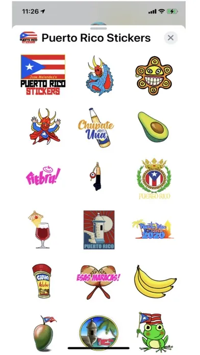 Screenshot di Puerto Rico Fun Stickers