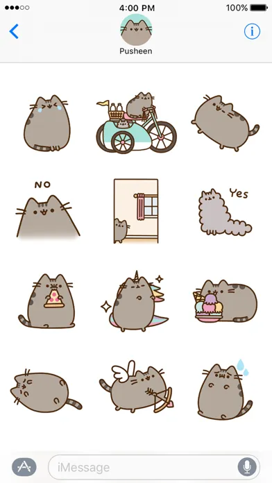 Screenshot di Pusheen Animated Stickers