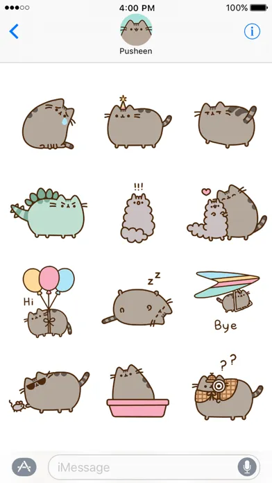 Screenshot di Pusheen Animated Stickers