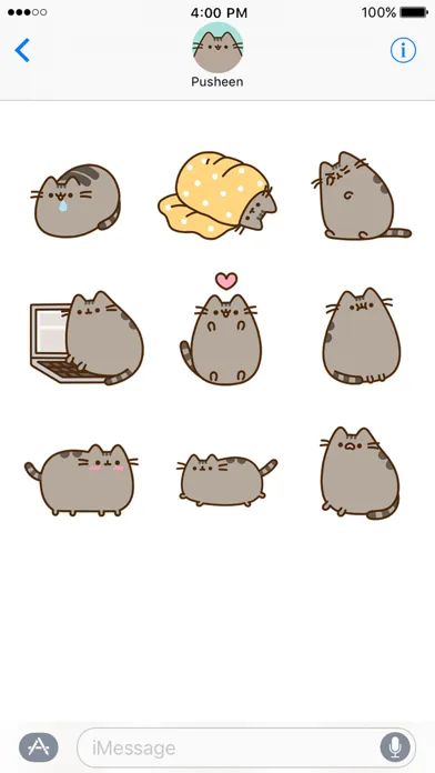 Screenshot di Pusheen Animated Stickers