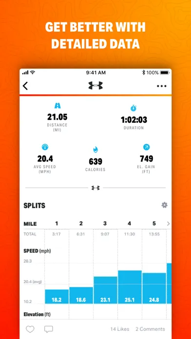 Captures d'écran de Map My Ride by Under Armour