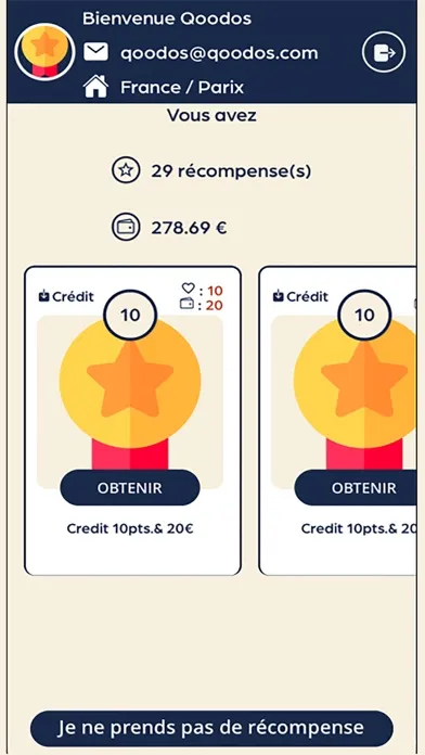 Captures d'écran de QoodosBusiness