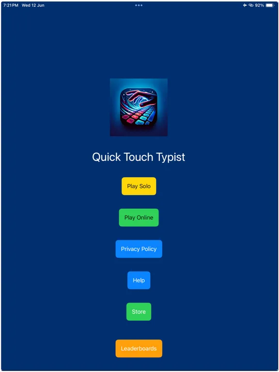 Quick Touch Typist iPad  Screenshots
