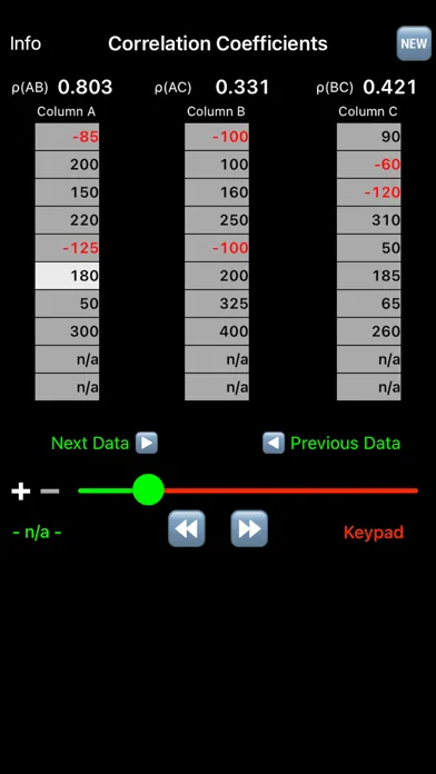 Quick Correlation Coefficients Screenshots