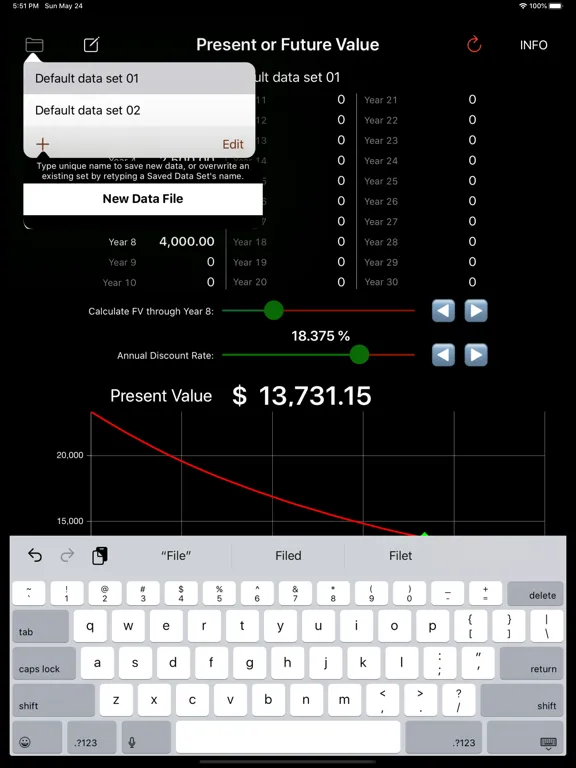 Скриншоты Quick Present Value iPad 