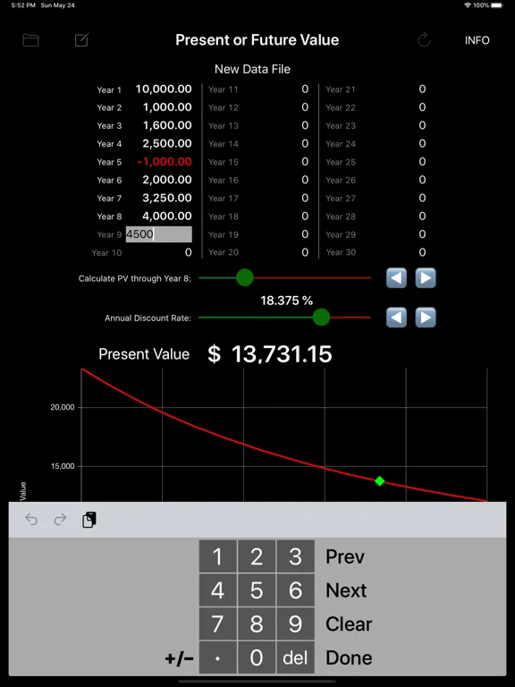 Скриншоты Quick Present Value iPad 
