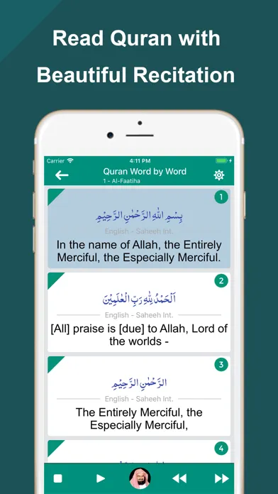 Quran Word by Word Translation Screenshots