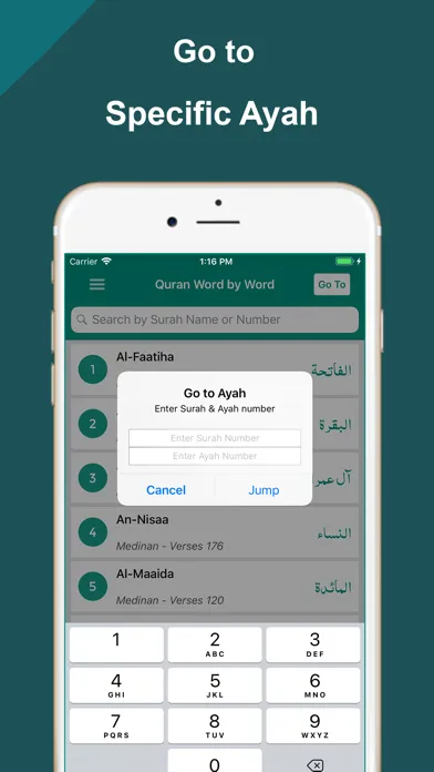 Quran Word by Word Translation Screenshots