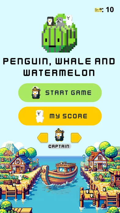 Penguin, Whale and Watermelon スクリーンショット