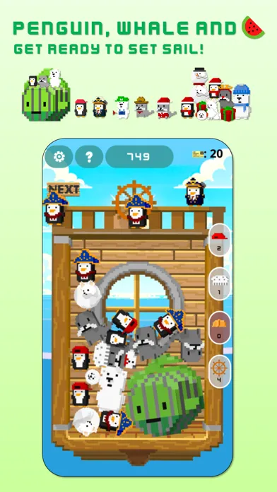 Penguin, Whale and Watermelon スクリーンショット