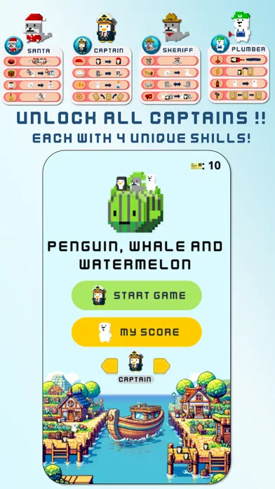 Penguin, Whale and Watermelon スクリーンショット