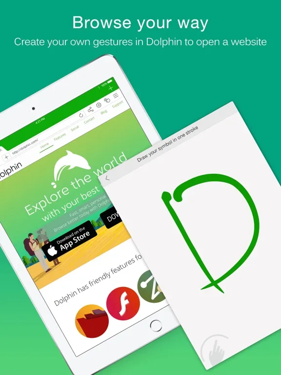 صور Dolphin for MobileNow HD - Best Ad-Block Extension iPad 