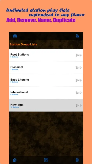 Tangkapan layar Tuned Radio Shoutcast Edition