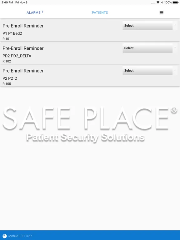 RFT CARES Enterprise iPad Screenshots