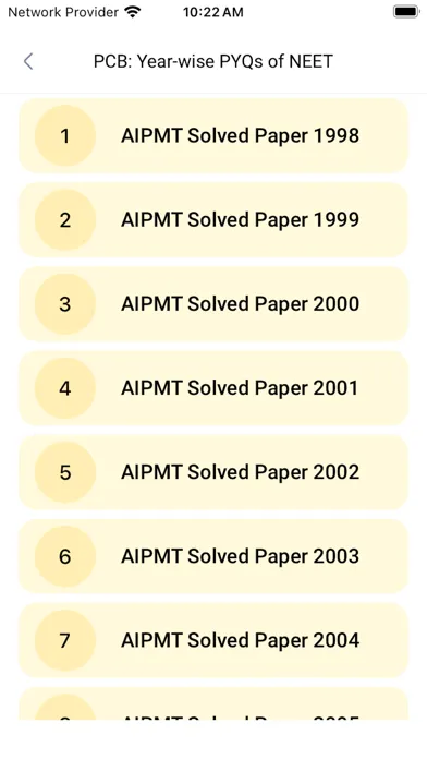 Ảnh chụp màn hình của NEET Prep: Solved Papers