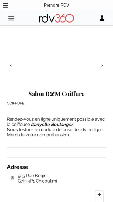 Salon RM Coiffure سکرین شاٹس
